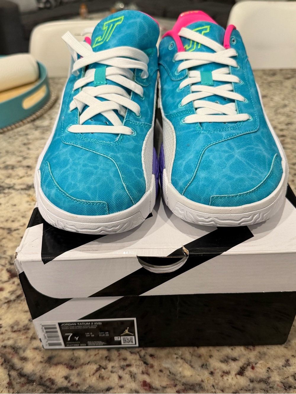 Jordan Tatum 2 "Wavy Deuce" Kids' Basketball Shoe Youth Size 7